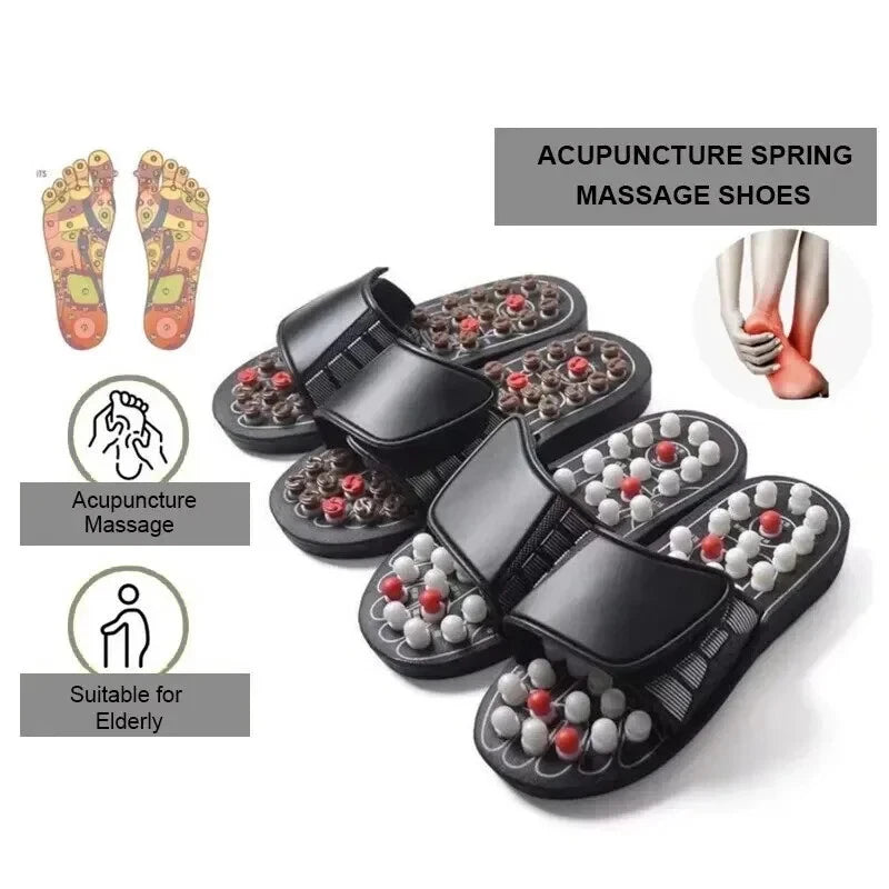 🦶 BYRIVER Therapeutic Massage Slippers | Unisex foot relaxation aid, relieves foot pain and fatigue, a great health gift for parents.