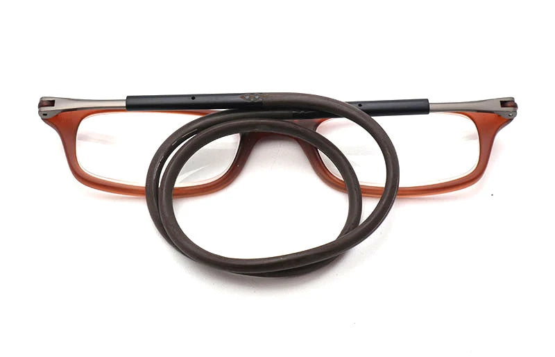 🕶️ Mercurii Magnetic Neckband Reading Glasses｜Soft, foldable strap, secure and won't fall off, unisex