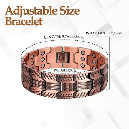 ✨ High-quality copper magnetic therapy bracelet｜💪 Magnetic balance and health, you will love it and wear it all day long!
