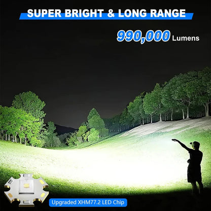 【SG-G400】🔥Last Day Sale🔥LED Rechargeable Tactical Laser Zoom Flashlight
