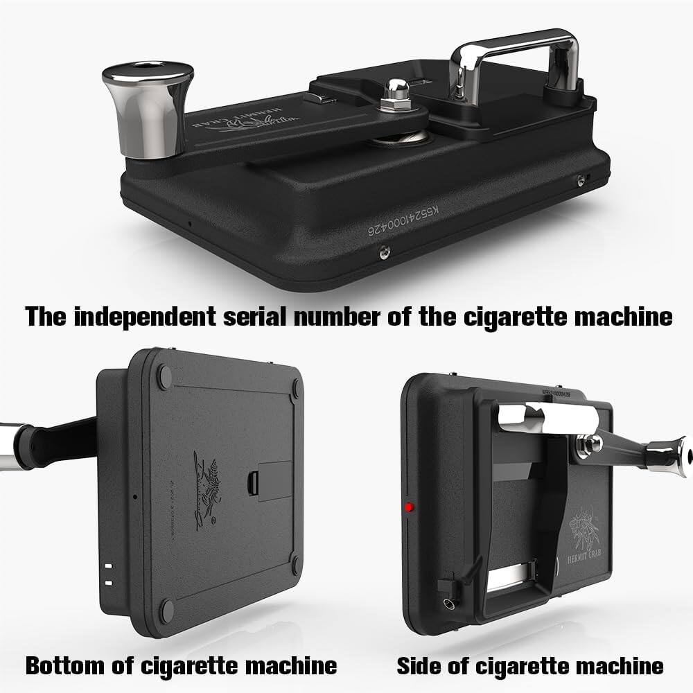 Hermit Crab Roman Foot Manual Cigarette Roller | 8mm Precision Injection, Easily Create the Perfect Cigarette