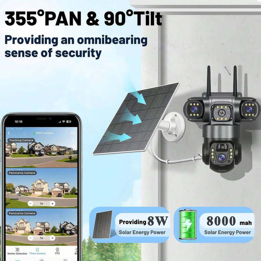 🔆 SWVW 4G Solar-Powered Dual-Lens Camera｜6K Ultra HD Intelligent Monitoring, Automatic Tracking, 24/7 Protection