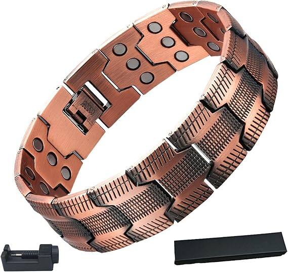 ✨ High-quality copper magnetic therapy bracelet｜💪 Magnetic balance and health, you will love it and wear it all day long!