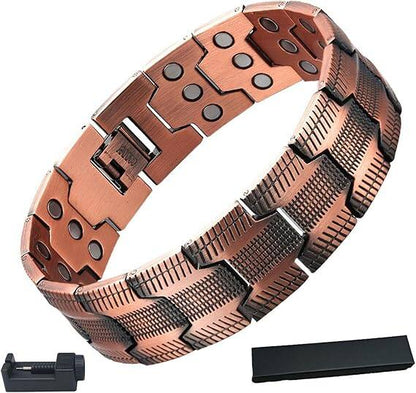 ✨ High-quality copper magnetic therapy bracelet｜💪 Magnetic balance and health, you will love it and wear it all day long!