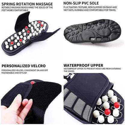 🦶 BYRIVER Therapeutic Massage Slippers | Unisex foot relaxation aid, relieves foot pain and fatigue, a great health gift for parents.