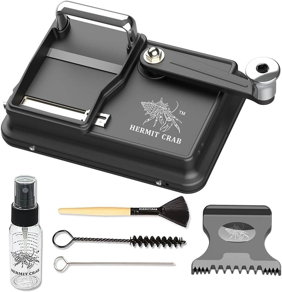 Hermit Crab Roman Foot Manual Cigarette Roller | 8mm Precision Injection, Easily Create the Perfect Cigarette