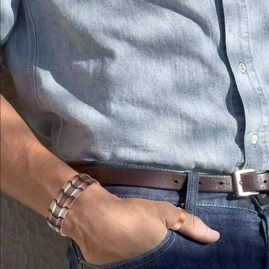 ✨ High-quality copper magnetic therapy bracelet｜💪 Magnetic balance and health, you will love it and wear it all day long!