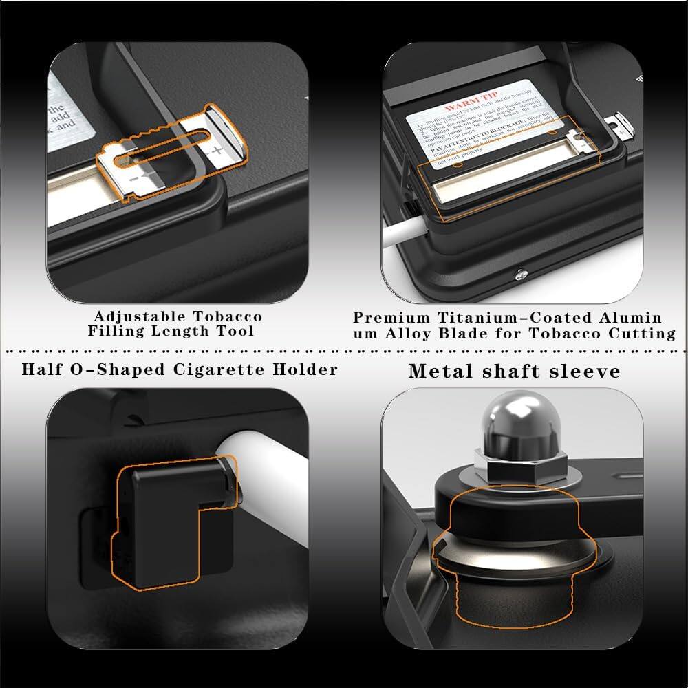 Hermit Crab Roman Foot Manual Cigarette Roller | 8mm Precision Injection, Easily Create the Perfect Cigarette