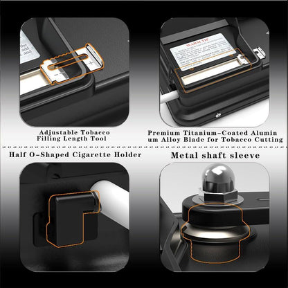 Hermit Crab Roman Foot Manual Cigarette Roller | 8mm Precision Injection, Easily Create the Perfect Cigarette