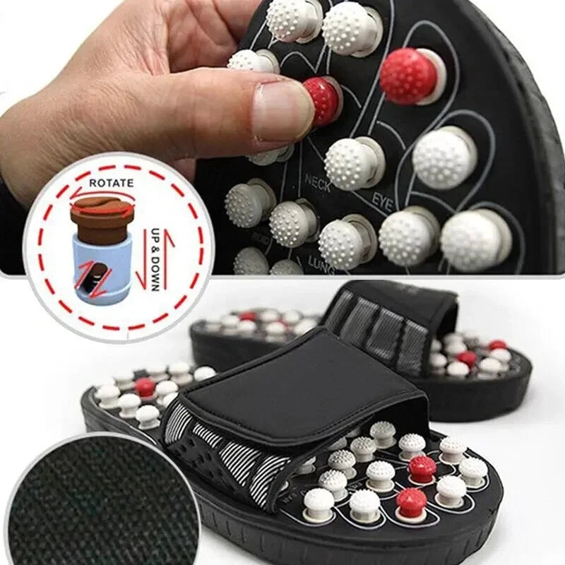 🦶 BYRIVER Therapeutic Massage Slippers | Unisex foot relaxation aid, relieves foot pain and fatigue, a great health gift for parents.