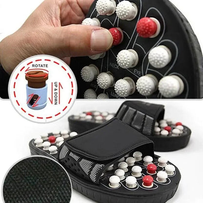 🦶 BYRIVER Therapeutic Massage Slippers | Unisex foot relaxation aid, relieves foot pain and fatigue, a great health gift for parents.