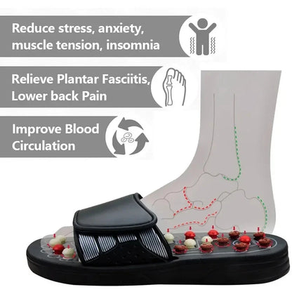 🦶 BYRIVER Therapeutic Massage Slippers | Unisex foot relaxation aid, relieves foot pain and fatigue, a great health gift for parents.