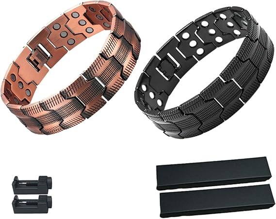 ✨ High-quality copper magnetic therapy bracelet｜💪 Magnetic balance and health, you will love it and wear it all day long!